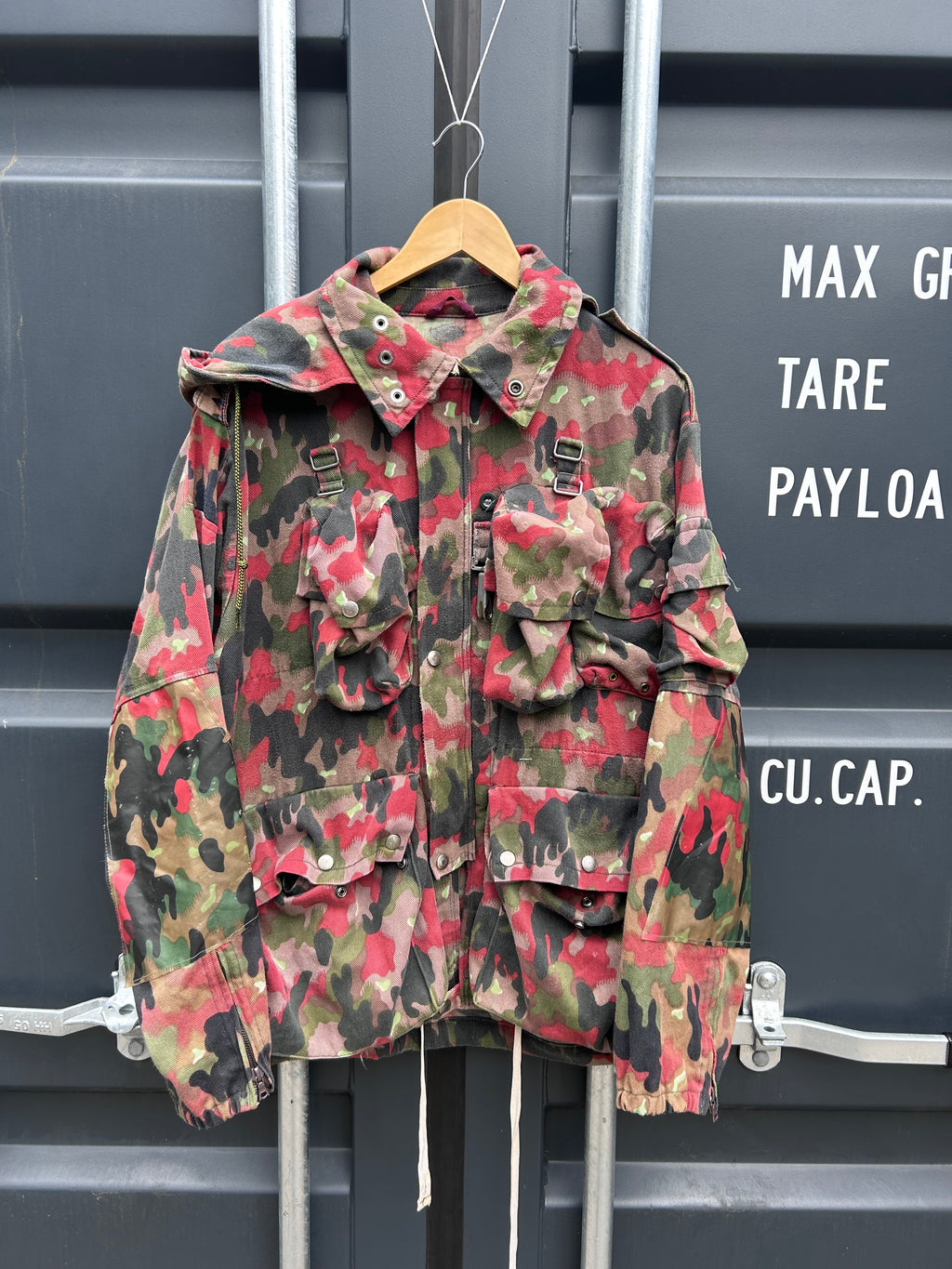 Vintage swiss army m70 alpenflage field jacket