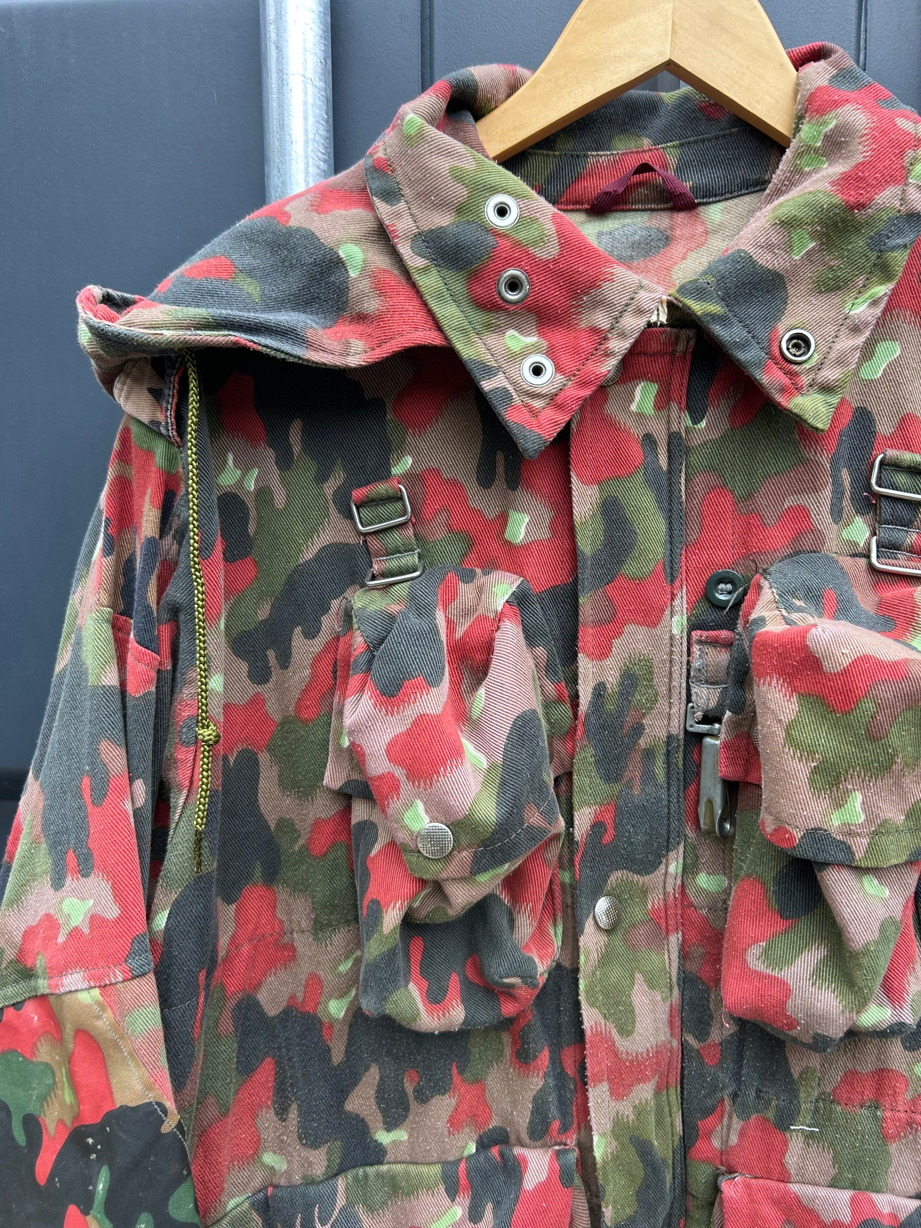 Vintage swiss army m70 alpenflage field jacket