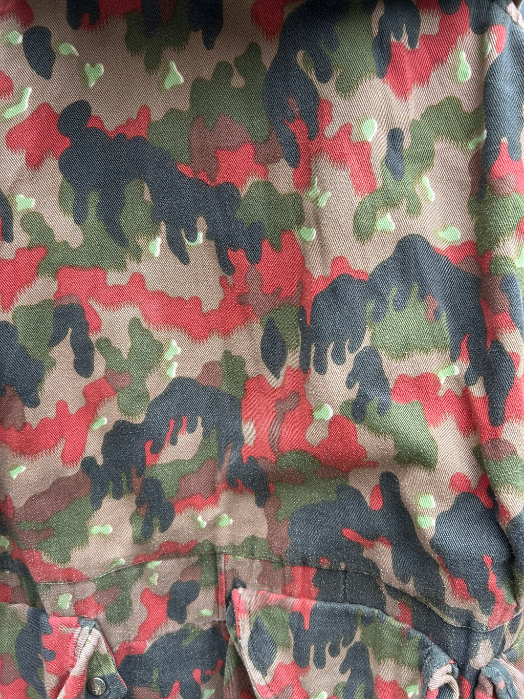Vintage swiss army m70 alpenflage field jacket