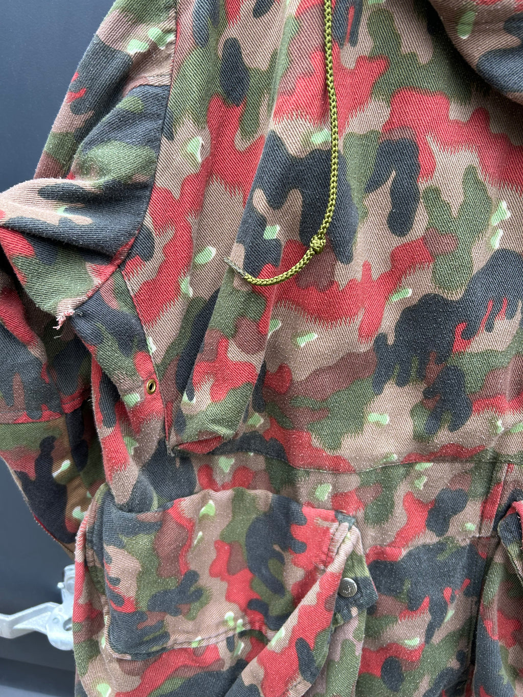 Vintage swiss army m70 alpenflage field jacket