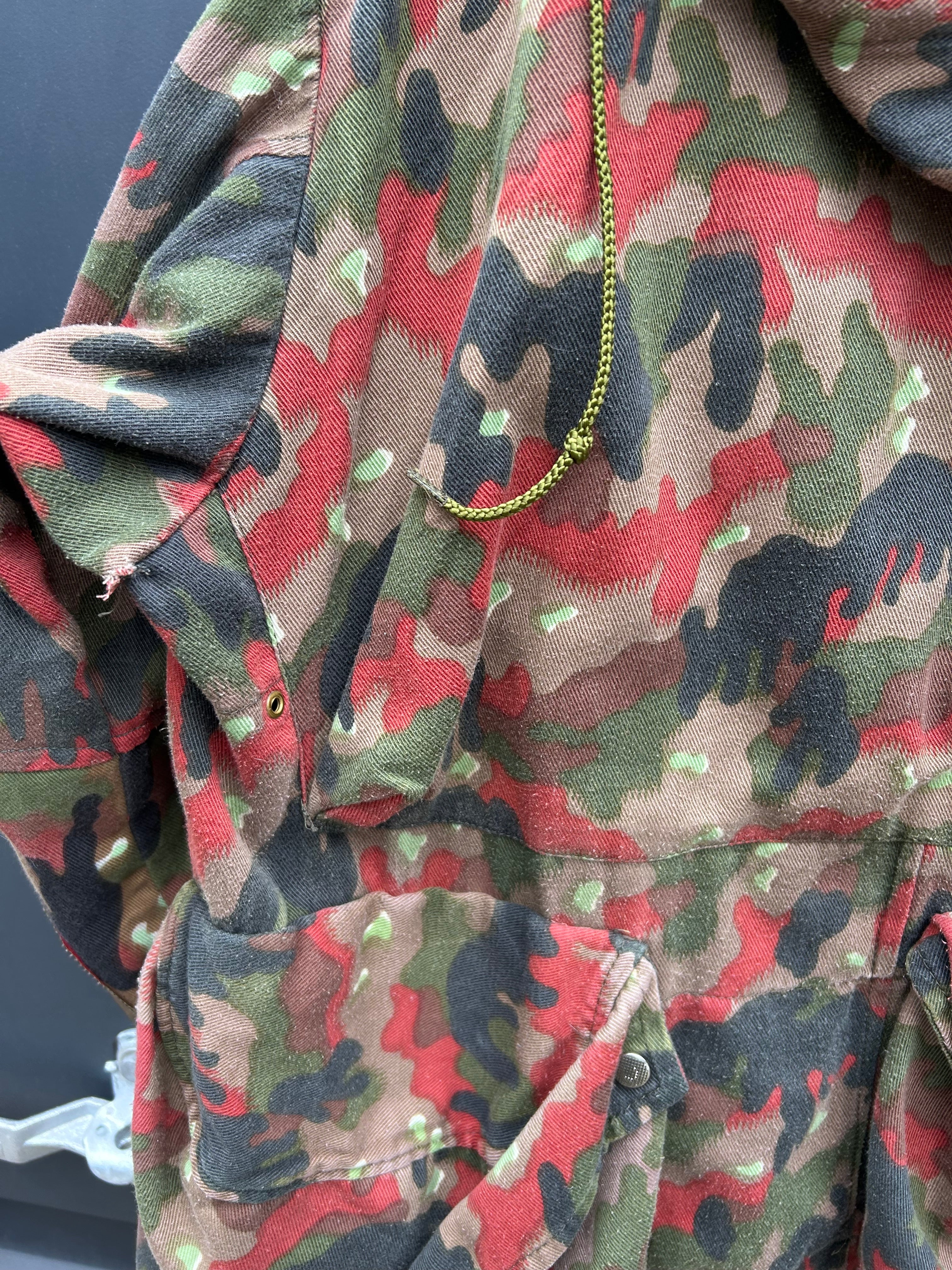 Vintage swiss army m70 alpenflage field jacket